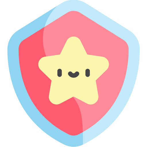 Escudo Kawaii Flat icono