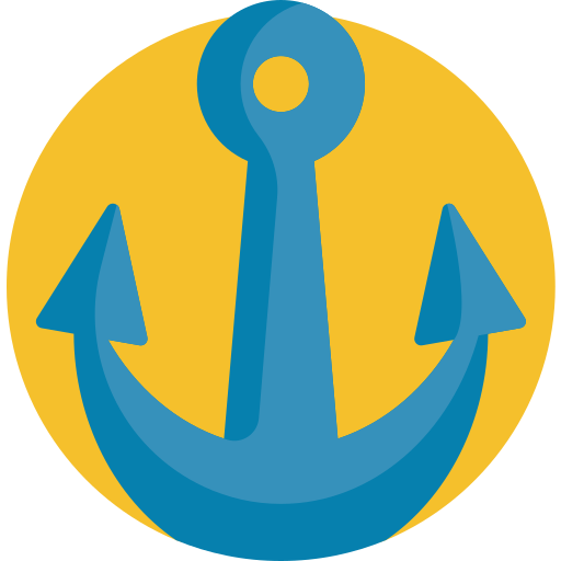 Anchor Detailed Flat Circular Flat icon