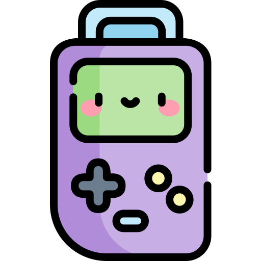 console portatile Kawaii Lineal color icona
