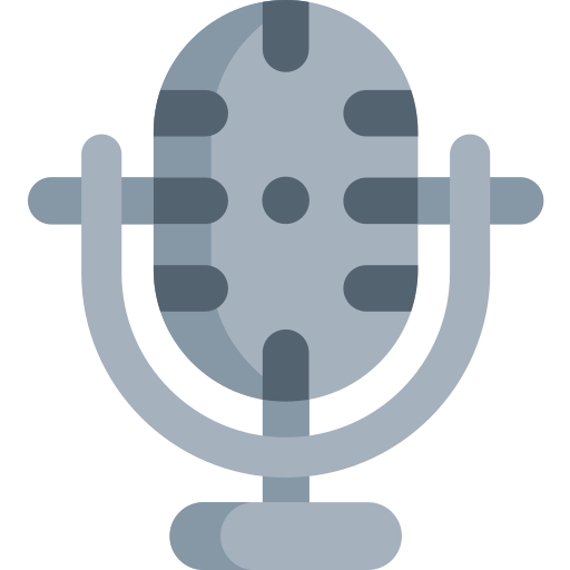 microphone Kawaii Flat Icône
