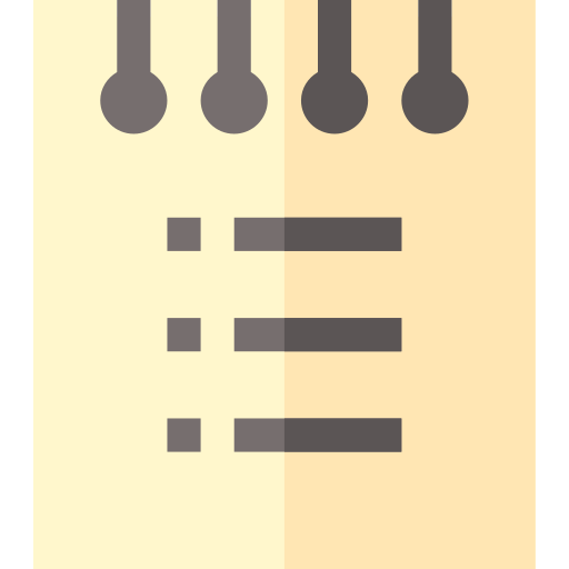 Nota Basic Straight Flat icono