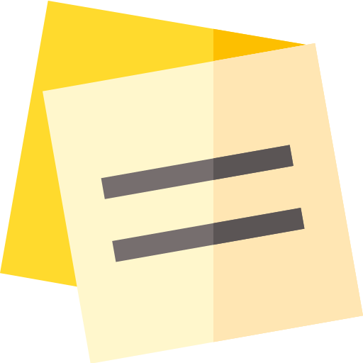 Note Basic Straight Flat icon
