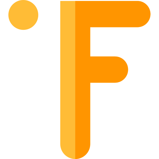 fahrenheit Basic Straight Flat icon