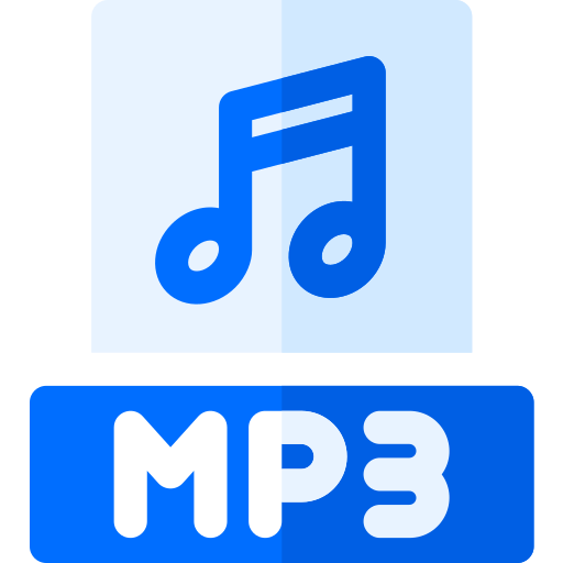 mp3 Basic Rounded Flat ikona