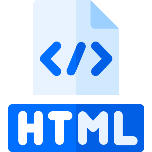 html Basic Rounded Flat Icône
