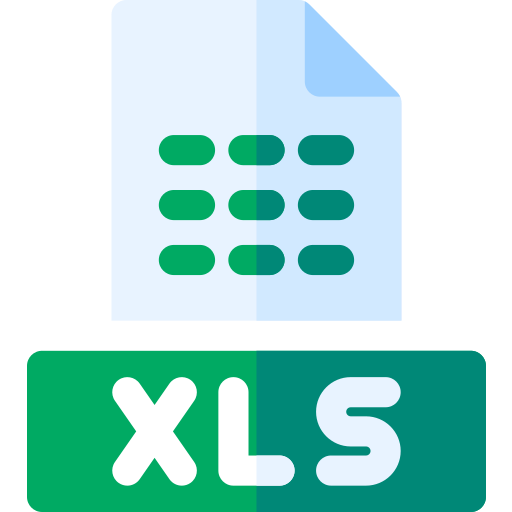 xls Basic Rounded Flat иконка