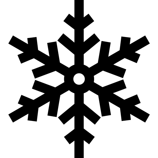 sneeuwvlok Basic Straight Lineal icoon