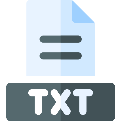 txt Basic Rounded Flat icon