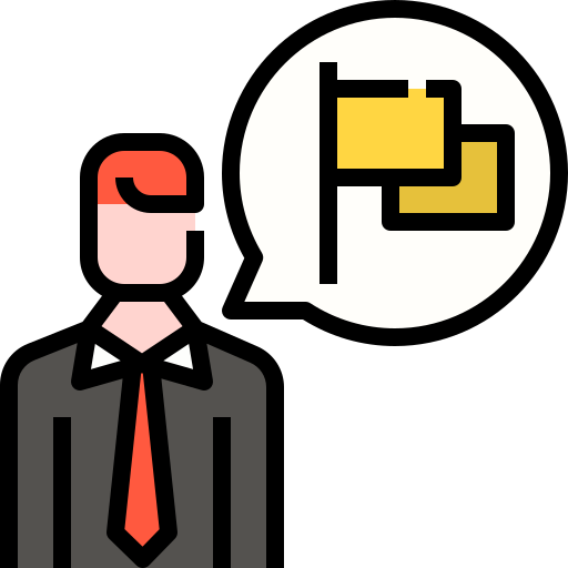 Businessman Linector Lineal Color icon