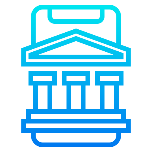 Mobile banking srip Gradient icon