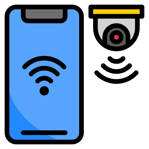 監視カメラ srip Lineal Color icon