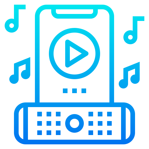 Music player srip Gradient icon
