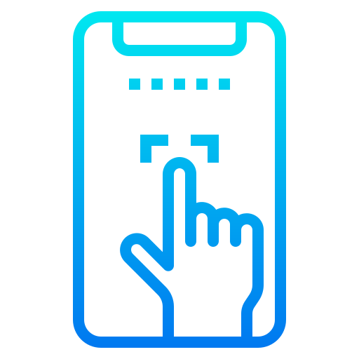 smartphone srip Gradient icona
