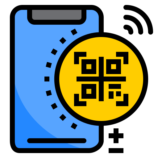 qr-code srip Lineal Color icon