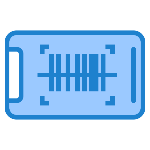 Barcode srip Blue icon