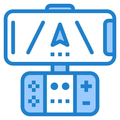 Game controller srip Blue icon