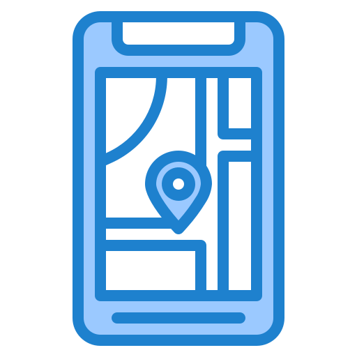 Map srip Blue icon