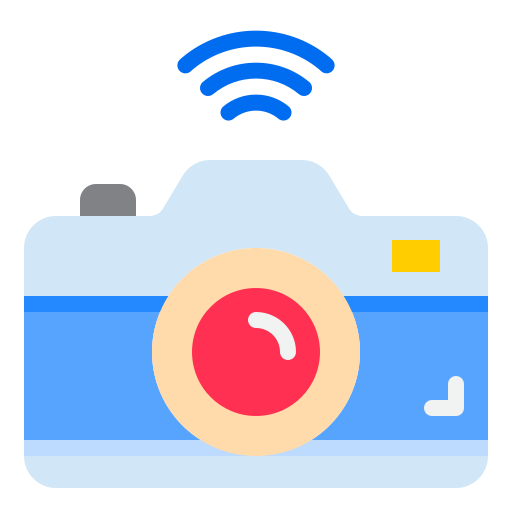 디지털 카메라 srip Flat icon