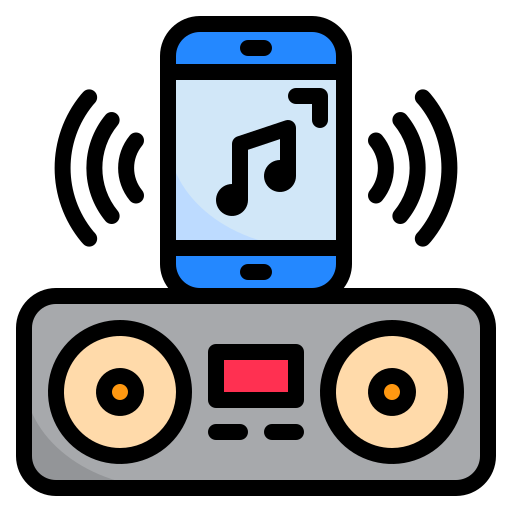 Bluetooth srip Lineal Color icono