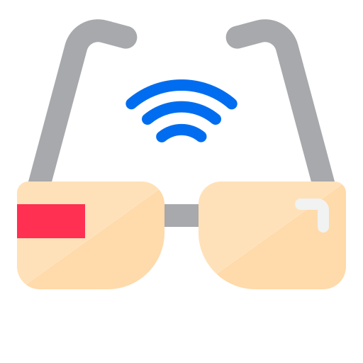 inteligentne okulary srip Flat ikona