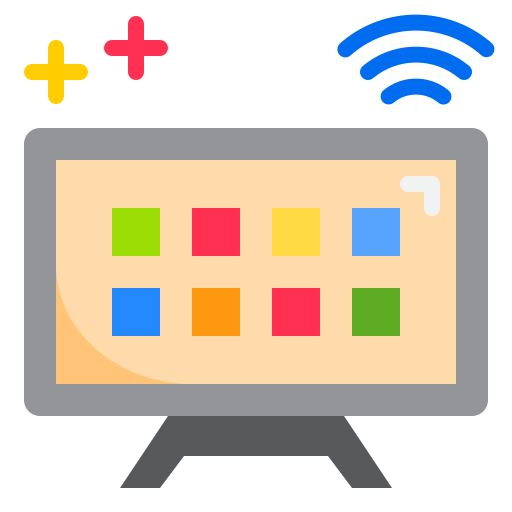smart tv srip Flat ikona