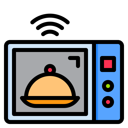 kuchenka mikrofalowa srip Lineal Color ikona