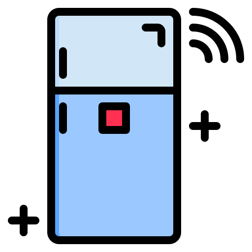 Refrigerador srip Lineal Color icono