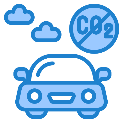 이산화탄소 srip Blue icon