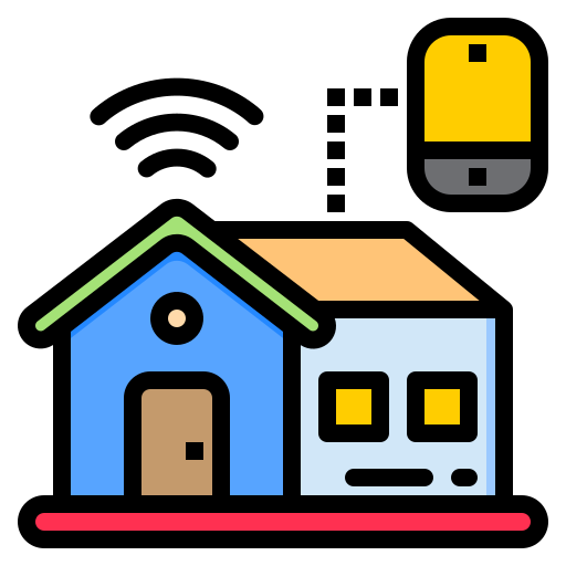 Smart home srip Lineal Color icon