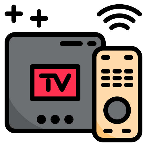 Tv box srip Lineal Color icon