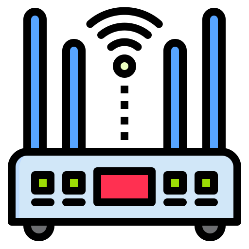 wi-fi srip Lineal Color ikona