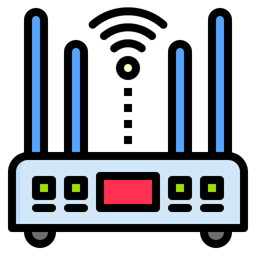 wifi srip Lineal Color icona