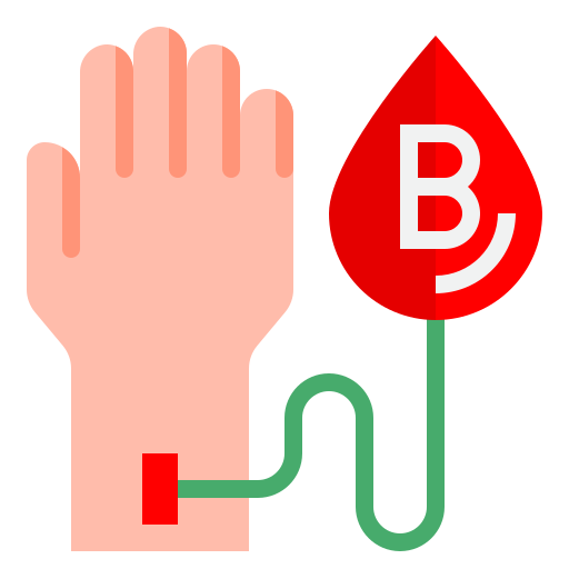 Donación de sangre srip Flat icono