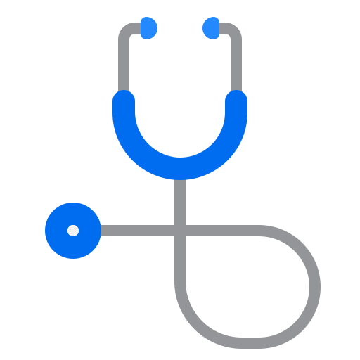stetoskop srip Flat ikona