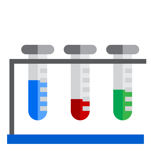 Test tube srip Flat icon