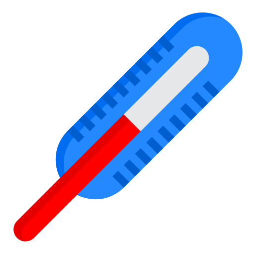 thermometer srip Flat icon