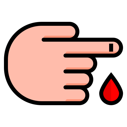 Lesión srip Lineal Color icono