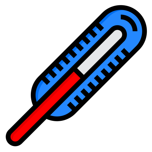 termometro srip Lineal Color icona