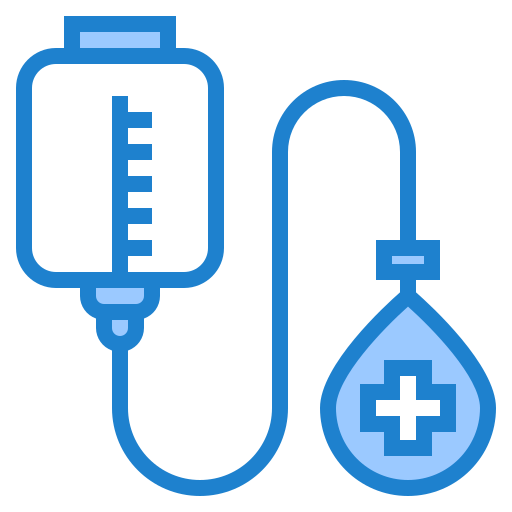 Blood donation srip Blue icon