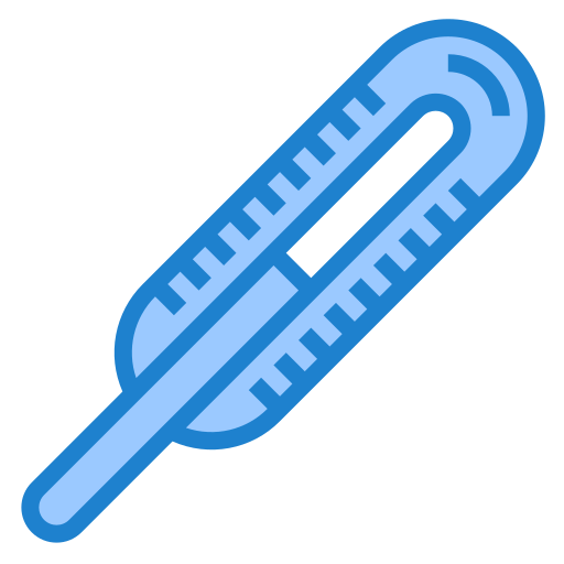 thermometer srip Blue icoon