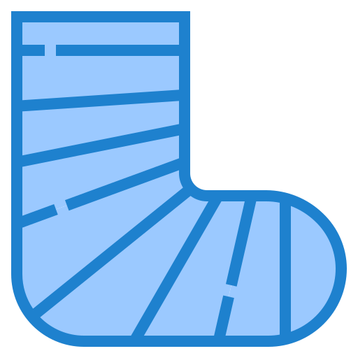 부러진 다리 srip Blue icon