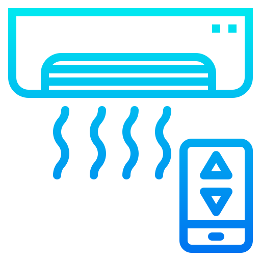 Air conditioner srip Gradient icon