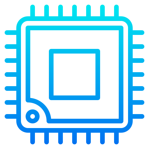 procesor srip Gradient ikona