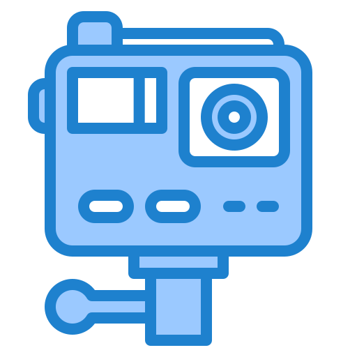 kamera akcji srip Blue ikona