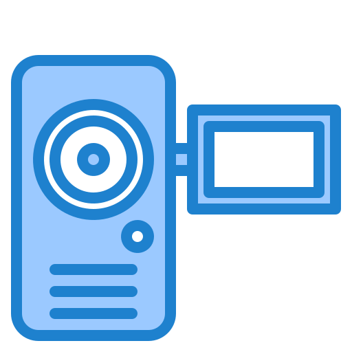 kamera srip Blue ikona