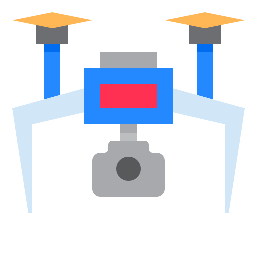 drone srip Flat icona