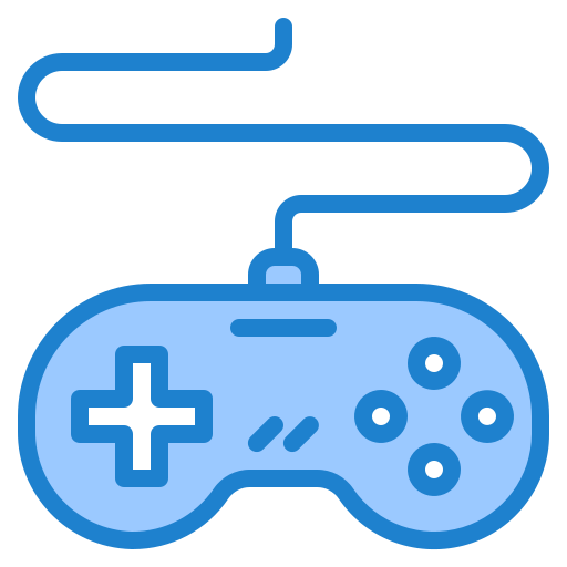 Gamepad srip Blue icon