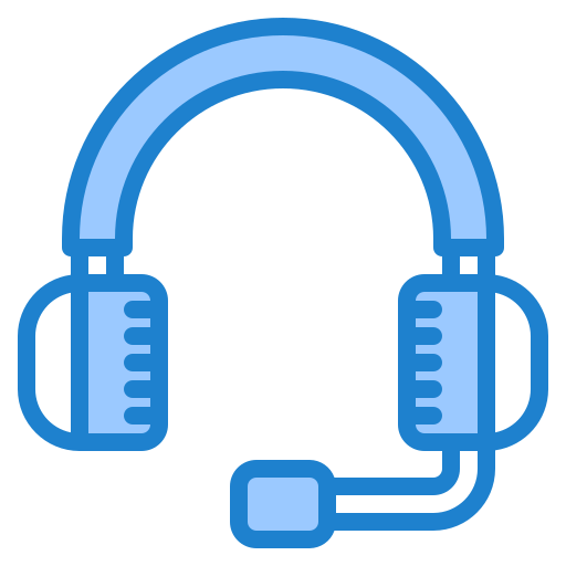 Headphones srip Blue icon