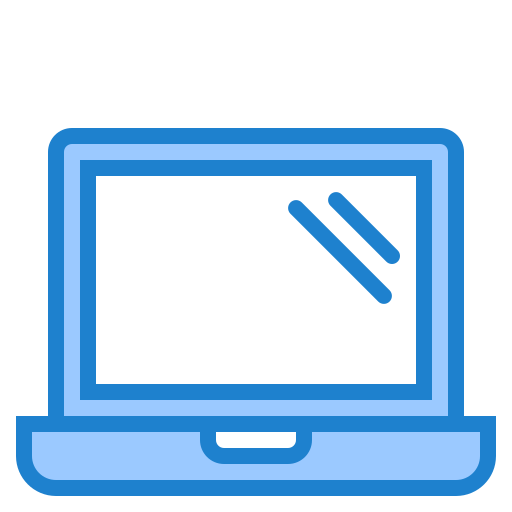 laptop srip Blue ikona