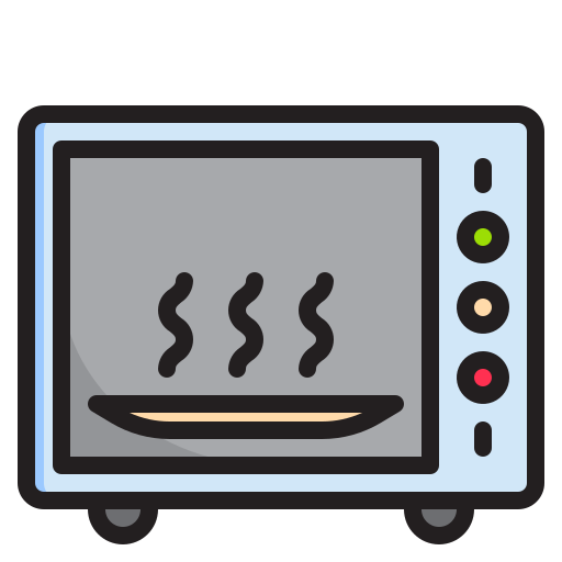 Microwave srip Lineal Color icon